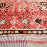 Vintage Moroccan Runner Rug - Taznakht Natural Red 115x270cm