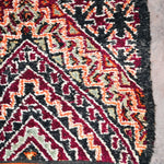 Vintage Moroccan Rug - Beni M'Guild Black 195x350cm