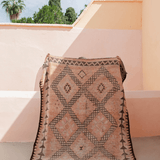 Vintage Boujad Rug Pink Diamonds