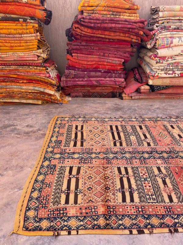 Glaoui Taznakht Rug - Rose & Blue 144x260 - Nouvelle Nomad