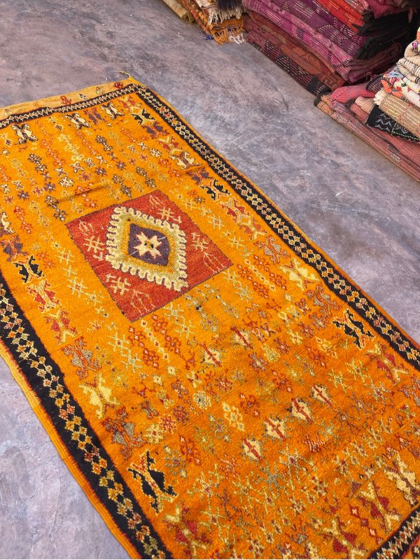 Mid Century Taznakht Rug - Saffron 140x270 - Nouvelle Nomad