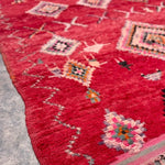 Vintage Boujad Rug - Ruby Red 185x312 - Nouvelle Nomad