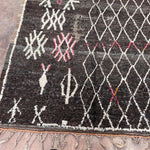 Vintage Taznakht Rug - Henna Black & Brown 146x287 - Nouvelle Nomad
