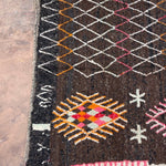 Vintage Taznakht Rug - Henna Black & Brown 146x287 - Nouvelle Nomad