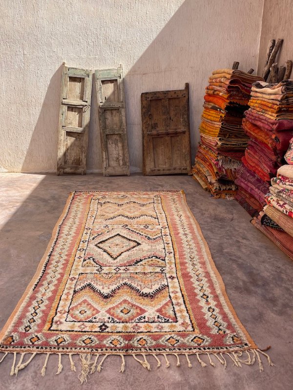 Vintage Taznakht Rug - Rose Sage 140x300 - Nouvelle Nomad