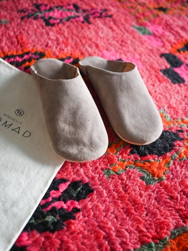 Babouche Suede Slippers - Fawn | Nouvelle Nomad