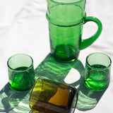 Beldi Glass Jug - Green - Nouvelle Nomad