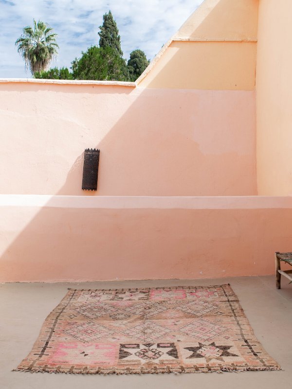 Boujad Rug Vintage Moroccan - Earthy Pink - Nouvelle Nomad