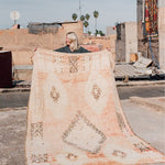 Boujad Vintage Moroccan Rug - Peach - Nouvelle Nomad