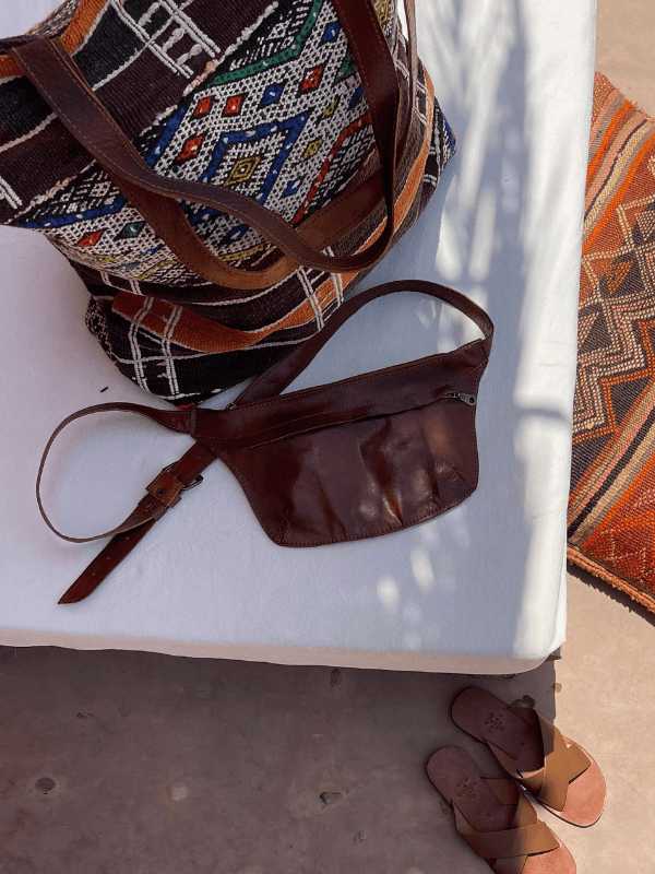 Cross Body Leather Travel Pouch Nouvelle Nomad