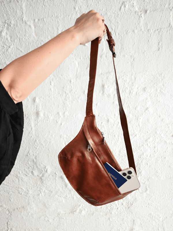 Cross Body Leather Travel Pouch Nouvelle Nomad