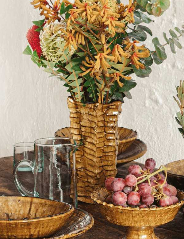 Tamegroute Cactus Vase - Gold