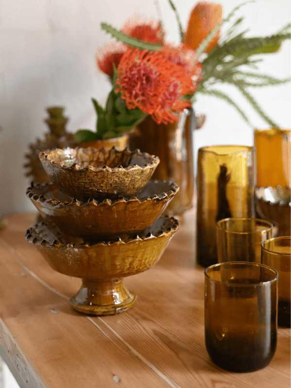Tamegroute Henna Bowl - Gold
