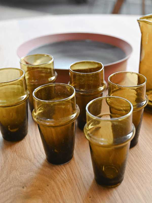 Verre Beldi Moroccan Tea Glasses, Set of 6: Mixed
