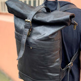 Over Night Leather Duffle Backpack - Nouvelle Nomad