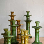 Small Tamegroute Candle Stick - Green | Nouvelle Nomad