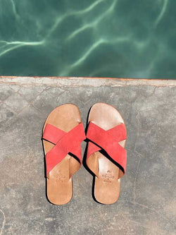 Suede Summer Sandal Slides - Goji Nouvelle Nomad
