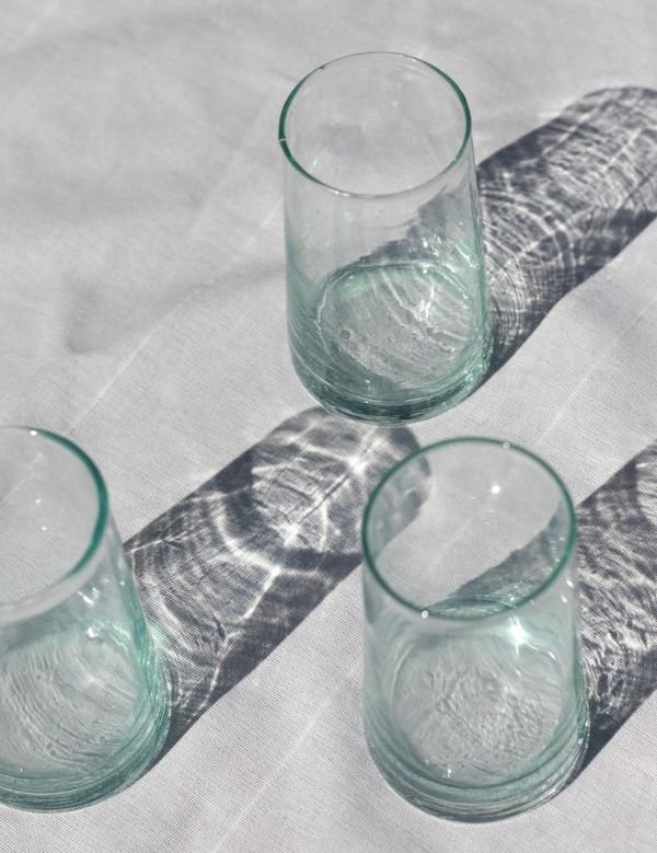 Tall Tapered Drinking Glasses (Set of 6) - Clear - Nouvelle Nomad