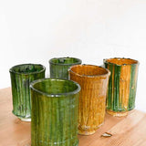 Tamegroute Striped Vase - Green Nouvelle Nomad