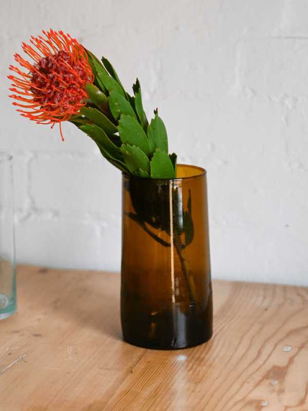 Amber Tapered Glass Vase | Nouvelle Nomad