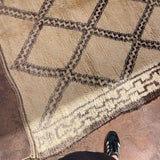 Vintage Beni Ourain Rug - Chocolate Geo 210x250 - Nouvelle Nomad