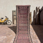 Vintage Boujad Kilim Runner - Purple 92x295 - Nouvelle Nomad