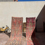 Vintage Boujad Runner - Pink 115x350 - Nouvelle Nomad