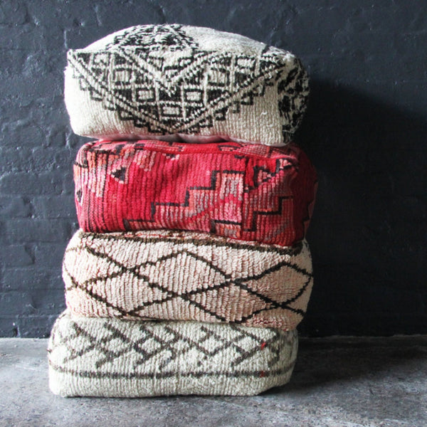 Vintage Moroccan Floor Cushions - Custom - Nouvelle Nomad